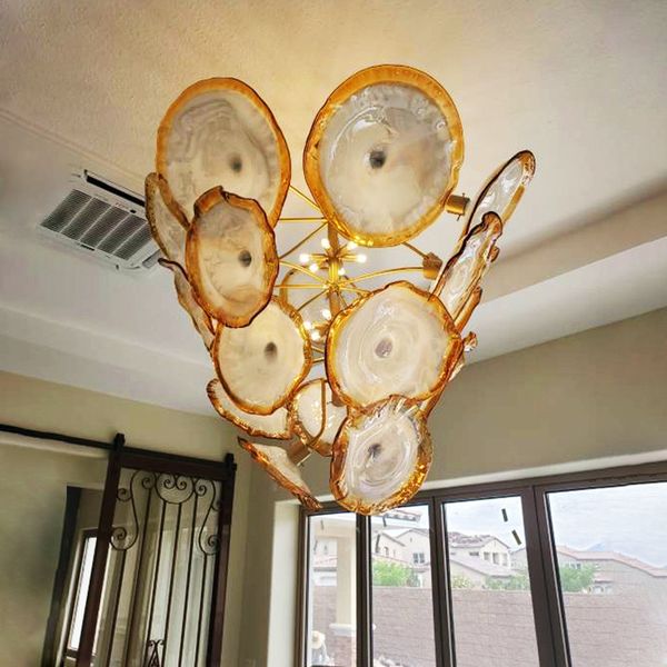 hand made glass chandelier gold lights modern restaurant chandelier lamp for high ceilings 36 inches led interior murano pendant light
hand made glass chandelier gold lights modern restaurant chandelier lamp for high ceilings 36 inches led interior murano pendant light