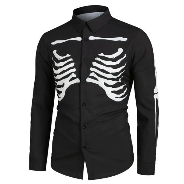 halloween clothes men's fashion casual halloween bone printed long-sleeved blouse shirt 2019 new autumn men vintage shirt, White;black
halloween clothes men's fashion casual halloween bone printed long-sleeved blouse shirt 2019 new autumn men vintage shirt, White;black