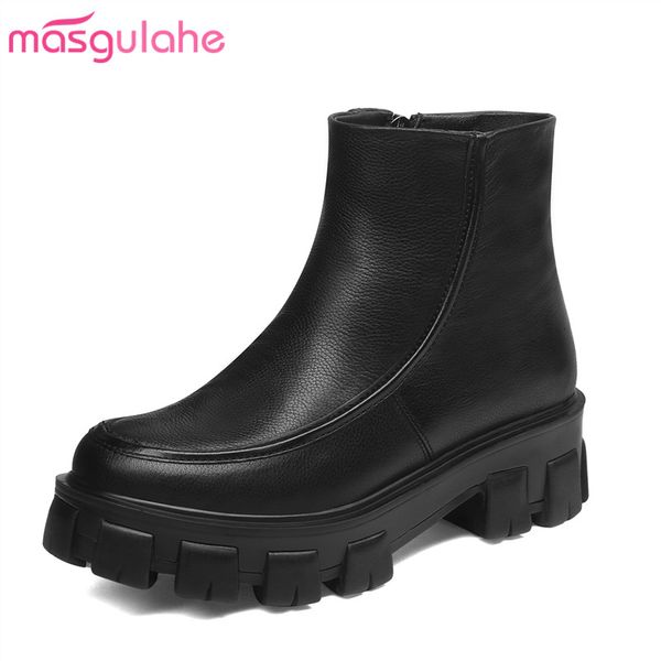 masgulahe women ankle boots 2020 autumn winter boots for female round toe casual high heels shoes fashion genuine leather, Black
masgulahe women ankle boots 2020 autumn winter boots for female round toe casual high heels shoes fashion genuine leather, Black