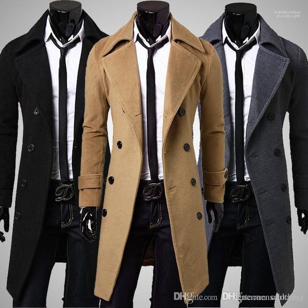 mens coats casual cardigan male outerwears winter mens blends long solid color double breasted long sleeve lapel neck, Black
mens coats casual cardigan male outerwears winter mens blends long solid color double breasted long sleeve lapel neck, Black