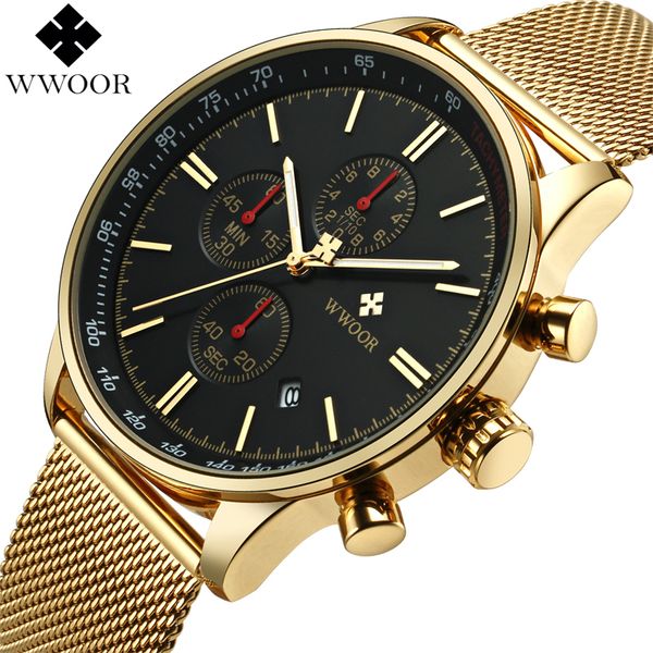 wwoor brand luxury mens watches business chronograph waterproof gold stainless steel sport men quartz wrist watch male clock y19052004, Slivery;brown
wwoor brand luxury mens watches business chronograph waterproof gold stainless steel sport men quartz wrist watch male clock y19052004, Slivery;brown