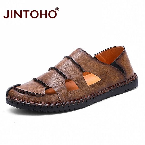 jintoho summer genuine leather sandals fashion casual flat sandals summer beach shoes male beach, Black
jintoho summer genuine leather sandals fashion casual flat sandals summer beach shoes male beach, Black