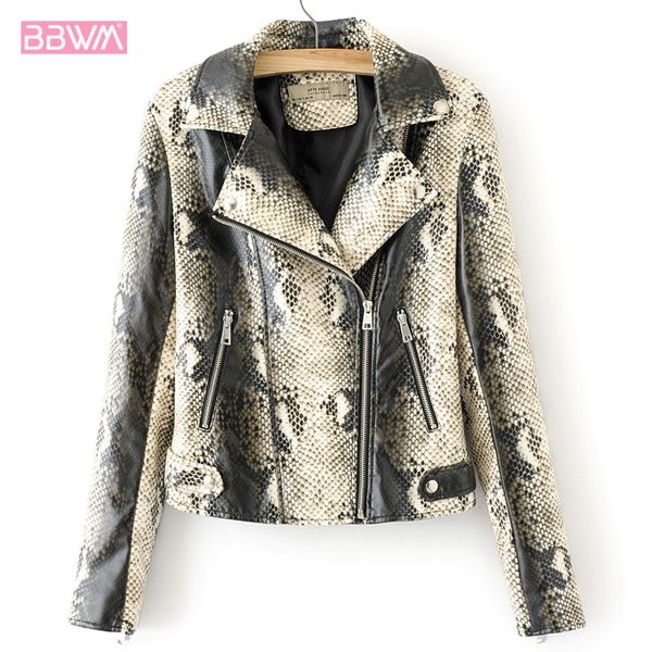 serpentine pu locomotive lapel long sleeve zipper slim women's jacket 2019 autumn new slim fashion black female coat harajuku, Black;brown
serpentine pu locomotive lapel long sleeve zipper slim women's jacket 2019 autumn new slim fashion black female coat harajuku, Black;brown