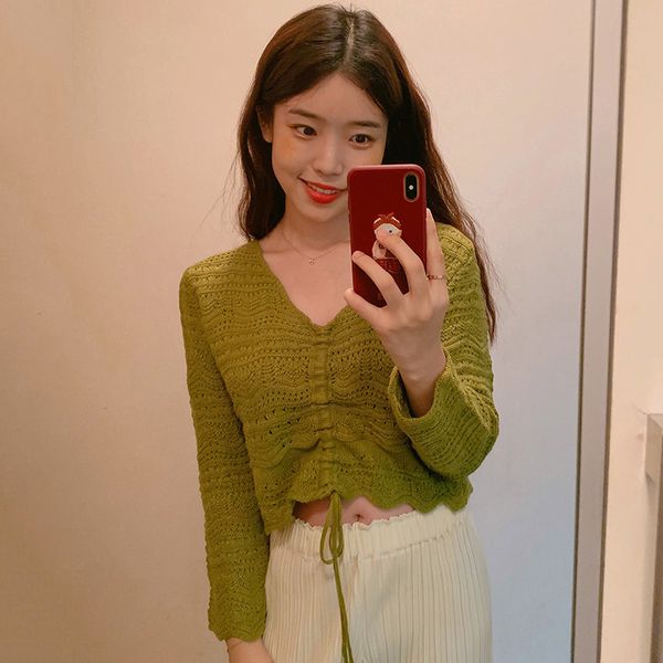 v neck string crop crochet women knitted jumper petite lady cool pullover pull femme jersey mujer, White;black
v neck string crop crochet women knitted jumper petite lady cool pullover pull femme jersey mujer, White;black