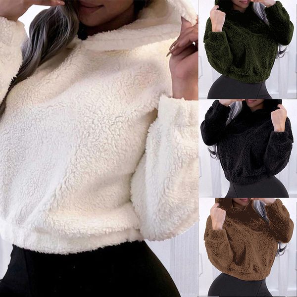 casual fashionable women's clothing lovely slim autumn winter europe and america street solid color women hooded plush jacket, Black
casual fashionable women's clothing lovely slim autumn winter europe and america street solid color women hooded plush jacket, Black