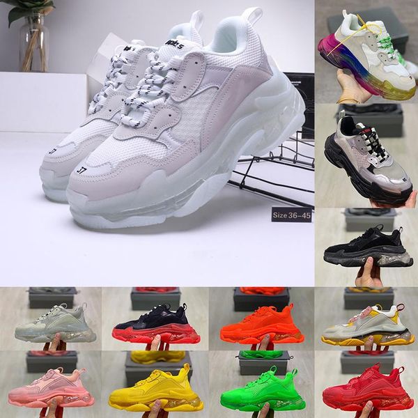 platinum tint triple s clear sole designer shoes fashion paris 17fw green black red mens platform sneakers women luxury vintage old dad shoe
platinum tint triple s clear sole designer shoes fashion paris 17fw green black red mens platform sneakers women luxury vintage old dad shoe