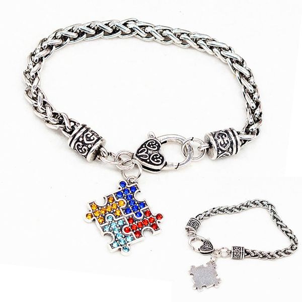 fashion- women bracelets & bangles alloy enamel autism awareness piece autistic charm bracelet girl jewelry #13, Golden;silver
fashion- women bracelets & bangles alloy enamel autism awareness piece autistic charm bracelet girl jewelry #13, Golden;silver