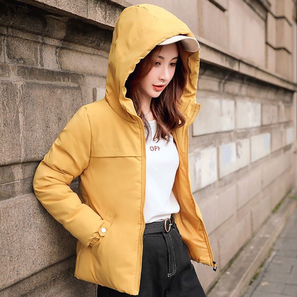 2019 new winter women simple soild parka warm hooded thick outerwear loose short casual outerwear casaco feminino com pelo #bb, Tan;black
2019 new winter women simple soild parka warm hooded thick outerwear loose short casual outerwear casaco feminino com pelo #bb, Tan;black