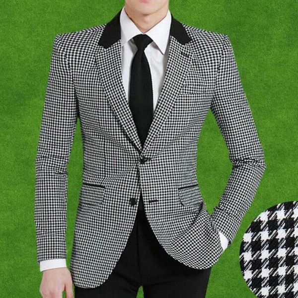 classic style two buttons houndstooth groom tuxedos notch lapel groomsmen mens suits wedding/prom/dinner blazer (jacket+pants+tie) k419, Black;gray
classic style two buttons houndstooth groom tuxedos notch lapel groomsmen mens suits wedding/prom/dinner blazer (jacket+pants+tie) k419, Black;gray