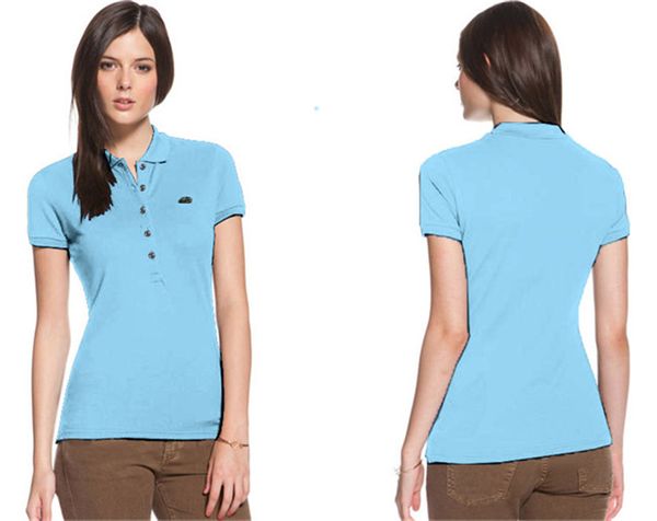 womens polo shirt lapel five buttons woman short-sleeved polo femme solid embroidery crocodile polos shirt summer clothes camiseta 20ss hot, White
womens polo shirt lapel five buttons woman short-sleeved polo femme solid embroidery crocodile polos shirt summer clothes camiseta 20ss hot, White
