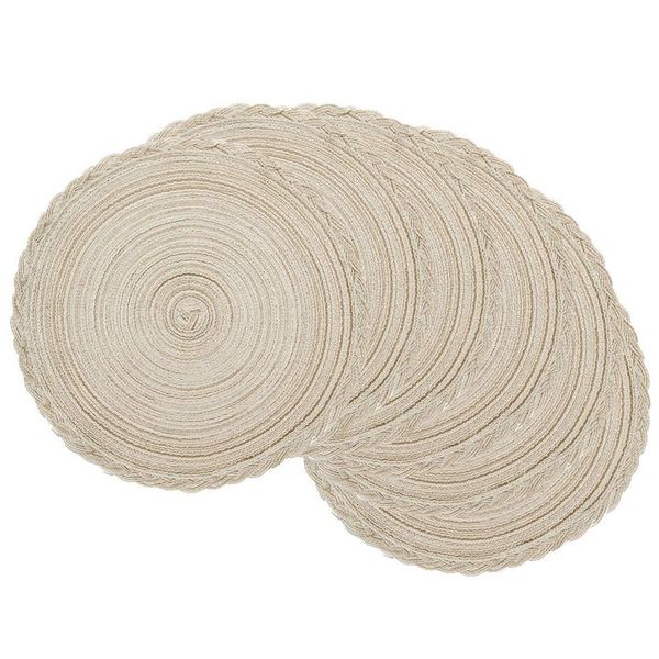 indoor & outdoor round woven placemat, set of 6 perfect for fall, dinner parties, bbqs, christmas parties and everyday use
indoor & outdoor round woven placemat, set of 6 perfect for fall, dinner parties, bbqs, christmas parties and everyday use