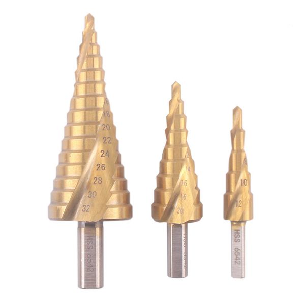 hss 4241 6542 triangle handle titanium plated spiral groove step drill profeesional multi-function drills drop shipping supplier
hss 4241 6542 triangle handle titanium plated spiral groove step drill profeesional multi-function drills drop shipping supplier