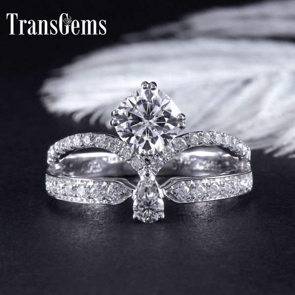 transgems solid 14k 585 white gold center 1ct 6mm cushion cut f color bridal engagement ring for women with accents s200110, Slivery;golden
transgems solid 14k 585 white gold center 1ct 6mm cushion cut f color bridal engagement ring for women with accents s200110, Slivery;golden