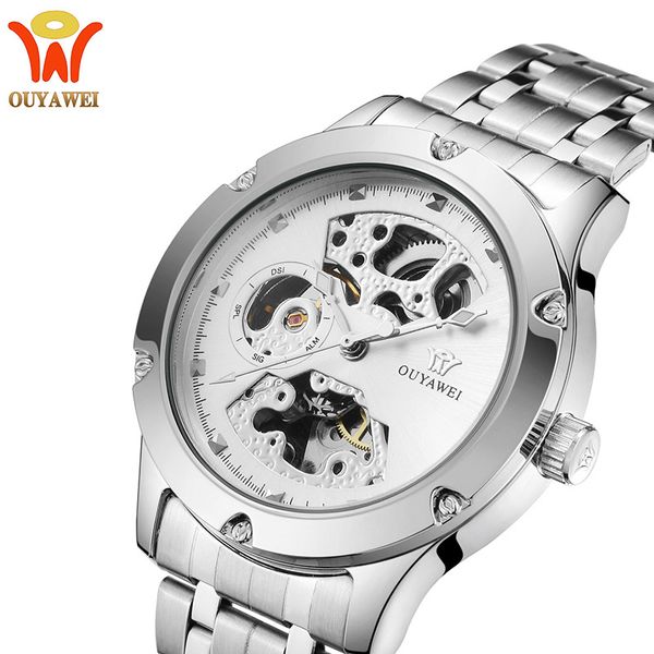 men self winding mechanical watch men fashion sport skeleton watches man wristwatch relogio masculino, Slivery;brown
men self winding mechanical watch men fashion sport skeleton watches man wristwatch relogio masculino, Slivery;brown