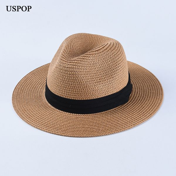 uspop 2019 sun hats women men wide brim straw hats casual summer beach hat straw jazz hat, Blue;gray
uspop 2019 sun hats women men wide brim straw hats casual summer beach hat straw jazz hat, Blue;gray