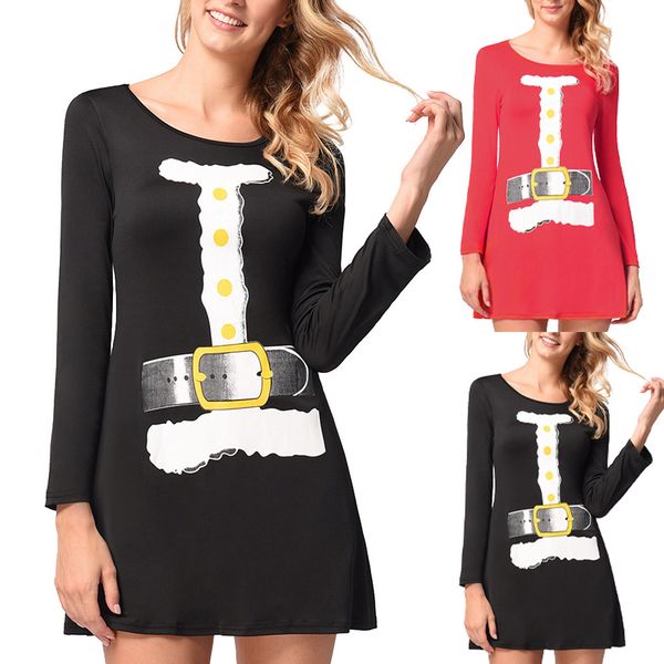 casual christmas dress women's christmas full dress long sleeves printing clothing garment winter party vestidos#g1, Black;gray
casual christmas dress women's christmas full dress long sleeves printing clothing garment winter party vestidos#g1, Black;gray