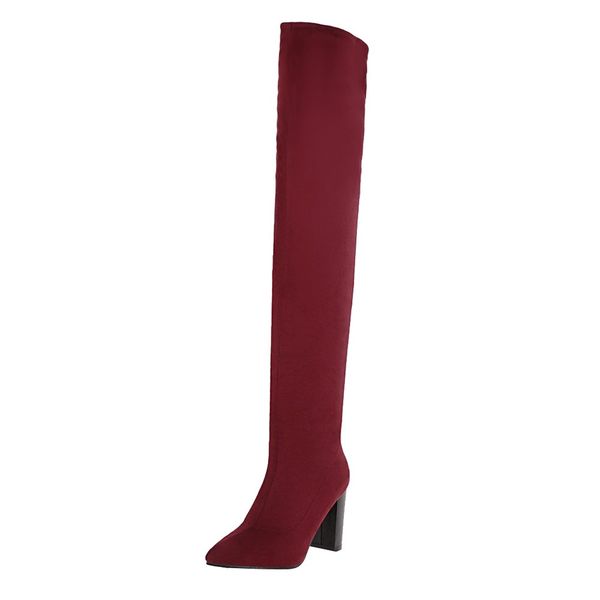 stretch slim boots over the knee high suede women snow boots women fashion winter thigh high shoes woman, Black
stretch slim boots over the knee high suede women snow boots women fashion winter thigh high shoes woman, Black