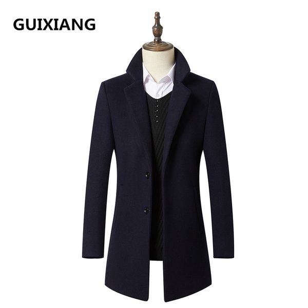 2018 spring new style overcoat men's casual fashion woolen trench coat men thick business coats men windbreaker jackets, Black 
2018 spring new style overcoat men's casual fashion woolen trench coat men thick business coats men windbreaker jackets, Black