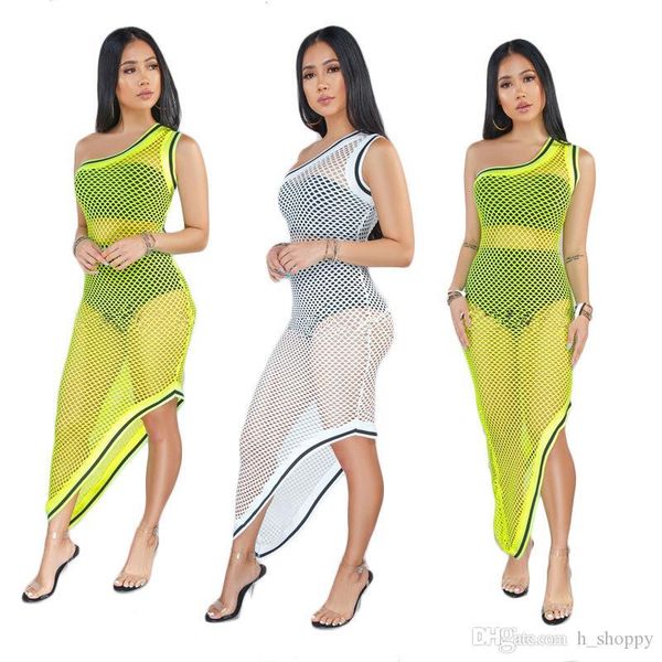 2019 new european and american ladies dress large size webbing hollow perspective nightclub dress, Black;gray
2019 new european and american ladies dress large size webbing hollow perspective nightclub dress, Black;gray