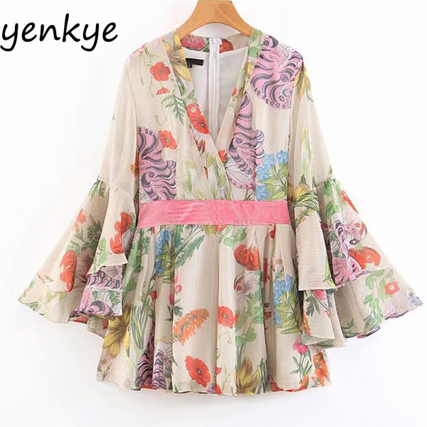 multicolor floral print holiday summer boho jumpsuit women layered flare sleeve v neck chiffon jumpsuit short romper mono mujer, Black;white
multicolor floral print holiday summer boho jumpsuit women layered flare sleeve v neck chiffon jumpsuit short romper mono mujer, Black;white