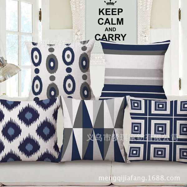 meng qi home textile blue geometry embrace pillow case fashion cushion set sample between sofa back cushion
meng qi home textile blue geometry embrace pillow case fashion cushion set sample between sofa back cushion