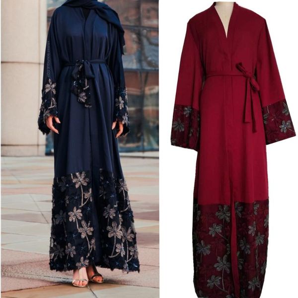 muslim lace abaya maxi dress appliques cardigan long robe gowns jubah kimono ramadan arab turkey islamic kaftan worship service, Red
muslim lace abaya maxi dress appliques cardigan long robe gowns jubah kimono ramadan arab turkey islamic kaftan worship service, Red