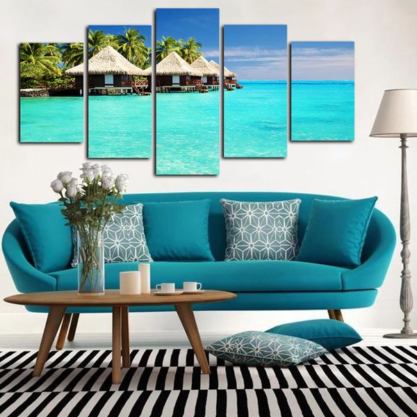5 panels maldives islands palm tree paintings hd print on canvas beach sea poster wall art pictures living room
5 panels maldives islands palm tree paintings hd print on canvas beach sea poster wall art pictures living room