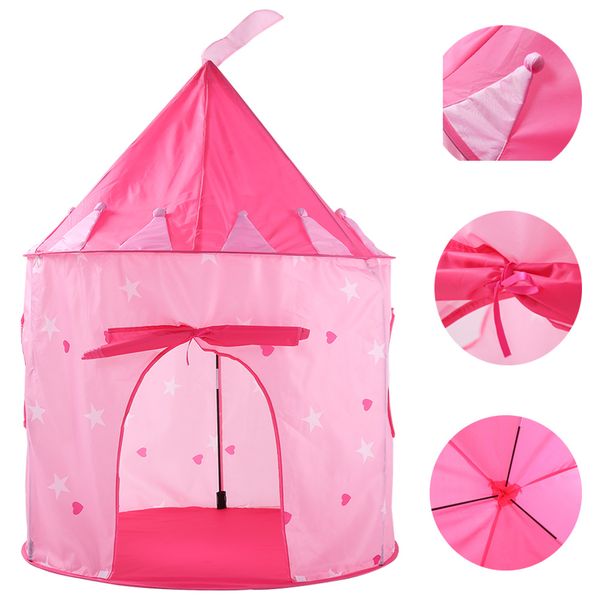 135cm 190t Kids Play Tent Ball Pool Tent Boy Girl Princess Castle Portable Indoor Outdoor Baby Play Tents House Hut For Kids Toys