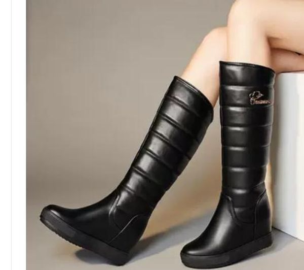 2018 fashion women's boots in winter with new style flat bottom thick bottom round head keep warm non-slip @018, Black
2018 fashion women's boots in winter with new style flat bottom thick bottom round head keep warm non-slip @018, Black