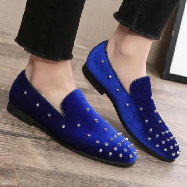37~48 plus size men pointed toe rivet suede dress loafers red bottom shoes italian mens loafer slip on formal wedding shoes blue, Black
37~48 plus size men pointed toe rivet suede dress loafers red bottom shoes italian mens loafer slip on formal wedding shoes blue, Black