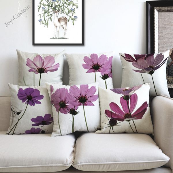 the pink daisy pattern linen pillow case plant flowers small pure and fresh and home decoration cushion cover
the pink daisy pattern linen pillow case plant flowers small pure and fresh and home decoration cushion cover