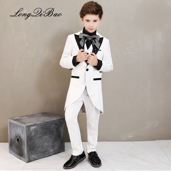 longqibao2020 new foreign style white boy tuxedo children's piano costume school host suit suit winter, Black
longqibao2020 new foreign style white boy tuxedo children's piano costume school host suit suit winter, Black