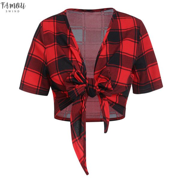 casual summer chiffon women fashion short sleeve plaid bow knot bandage shirt casual blouse shirts plus size, White
casual summer chiffon women fashion short sleeve plaid bow knot bandage shirt casual blouse shirts plus size, White
