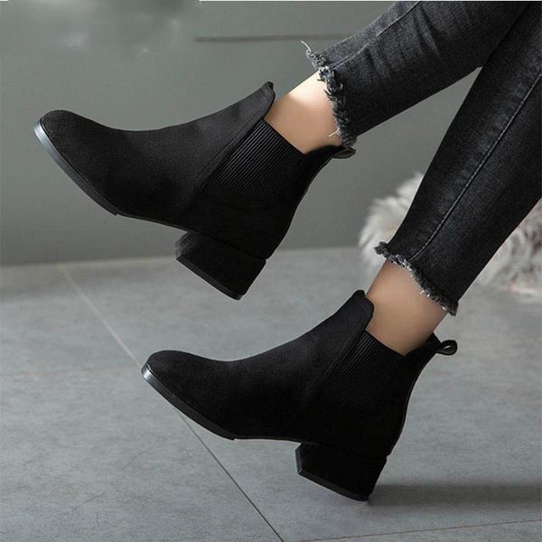 new women suede ankle boots black boots slip on ladies thick heel shoes platform fashion comfortable boots
new women suede ankle boots black boots slip on ladies thick heel shoes platform fashion comfortable boots