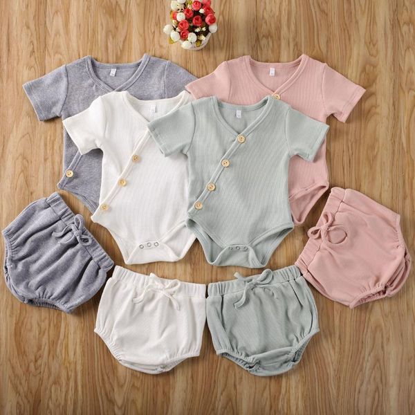 baby boy girls summer clothing sets soild stripe cotton short sleeve romper+short pants for toddler boys outfits 0-24m, White
baby boy girls summer clothing sets soild stripe cotton short sleeve romper+short pants for toddler boys outfits 0-24m, White