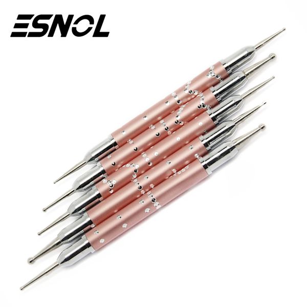 nail brushes 5pcs set uv gel painting art dotting pen acrylic handle rhinestone crystal 2 way brush salon decoration manicure tools kit, Yellow
nail brushes 5pcs set uv gel painting art dotting pen acrylic handle rhinestone crystal 2 way brush salon decoration manicure tools kit, Yellow