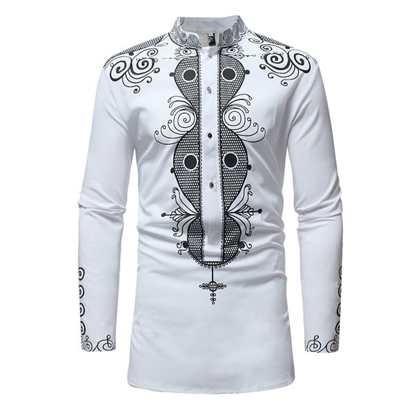 men's casual shirts 1pc fashionable style african ethnic print long sleeve shirt stand collar autumn male for men, White;black
men's casual shirts 1pc fashionable style african ethnic print long sleeve shirt stand collar autumn male for men, White;black