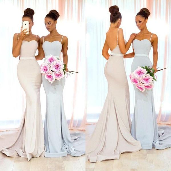 Spaghetti Straps Satin Mermaid Bridesmaid Dresses 2019 Custom Made African Prom Party Dress Wedding Guest Gowns
Spaghetti Straps Satin Mermaid Bridesmaid Dresses 2019 Custom Made African Prom Party Dress Wedding Guest Gowns