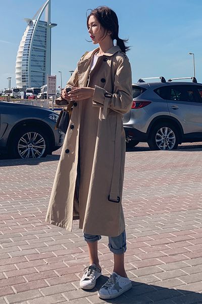 new arrival women fashion holiday comfortable loose trench coat professional ol temperament solid girls warm outdoor long trench, Tan;black
new arrival women fashion holiday comfortable loose trench coat professional ol temperament solid girls warm outdoor long trench, Tan;black