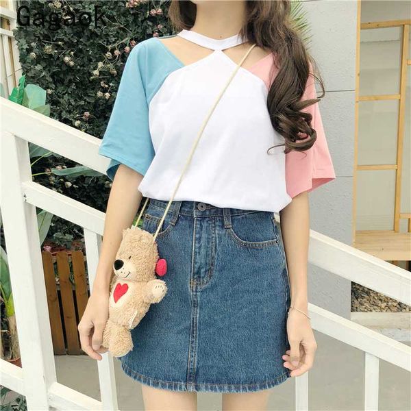 gagaok women patchwork casual t-shirt 2020 summer new o-neck hollow out sweet loose simple chic wild female fashion pullover, White
gagaok women patchwork casual t-shirt 2020 summer new o-neck hollow out sweet loose simple chic wild female fashion pullover, White