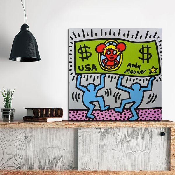 keither harinying andies mouse graffiti canvas posters prints wall art painting decorative picture living room home decoration
keither harinying andies mouse graffiti canvas posters prints wall art painting decorative picture living room home decoration