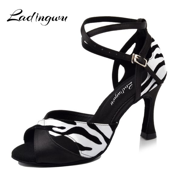 ladingwu new summer salsa latin dance shoes woman satin black high heel women shoe zebra texture pu party ballroom dance shoes
ladingwu new summer salsa latin dance shoes woman satin black high heel women shoe zebra texture pu party ballroom dance shoes