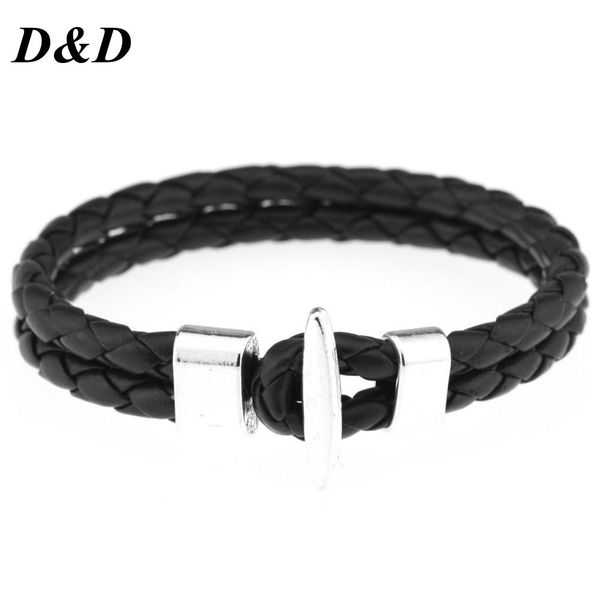 new arrival charm men accessories simple style fashion leather bracelet jewelry diy bracelets wholesale birthday gifts, Black
new arrival charm men accessories simple style fashion leather bracelet jewelry diy bracelets wholesale birthday gifts, Black