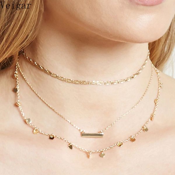 new style gold silver color clavicle chains women choker necklace hearts tassel 2019 fashion jewelry ladies party necklace, Golden;silver
new style gold silver color clavicle chains women choker necklace hearts tassel 2019 fashion jewelry ladies party necklace, Golden;silver