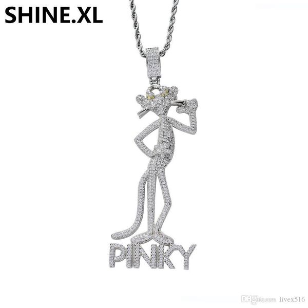 fashion brand cartoon pinky pink leopard pendantpinky pink leopard pendant necklace with stainless steel rope chain bling jewelry, Silver
fashion brand cartoon pinky pink leopard pendantpinky pink leopard pendant necklace with stainless steel rope chain bling jewelry, Silver