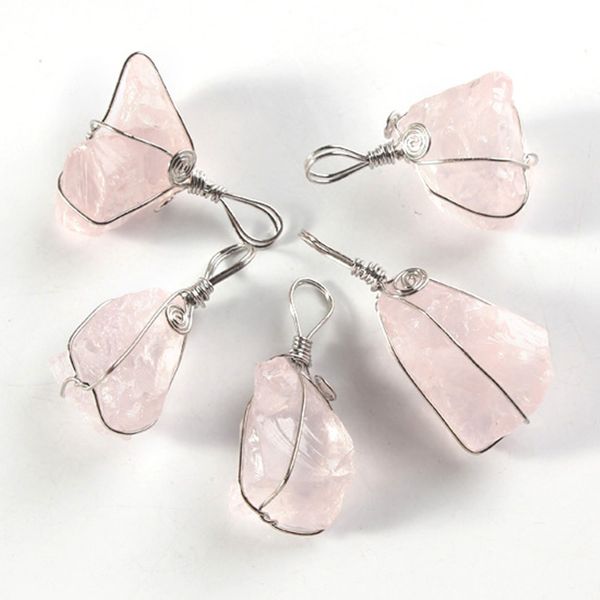 10 pcs wire wrap irregular shape lemon crystal pendant rose quartz for gift silver plated jewelr
10 pcs wire wrap irregular shape lemon crystal pendant rose quartz for gift silver plated jewelr