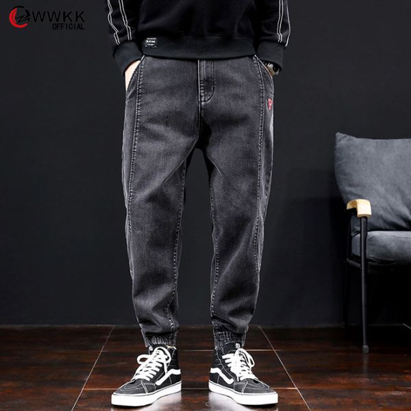 wwkk mens japanese fashions harem black gray jeans pants 2020 vintage straight pants harajuku jeans baggy denim, Blue
wwkk mens japanese fashions harem black gray jeans pants 2020 vintage straight pants harajuku jeans baggy denim, Blue