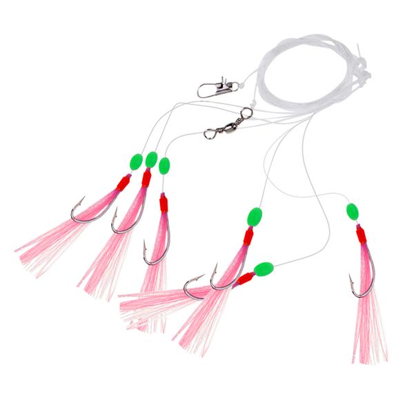 6 hooks new sabiki soft fishing lure rigs bait jigs lure soft lure worn string crystal barbed hook fishing lures
6 hooks new sabiki soft fishing lure rigs bait jigs lure soft lure worn string crystal barbed hook fishing lures