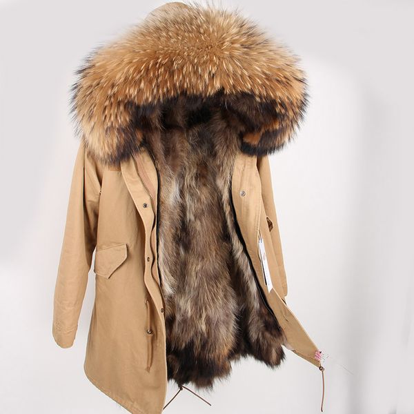 men's real raccoon fur jacket men real fur parka with removable raccoon liner hood winter long warm coat, Tan;black
men's real raccoon fur jacket men real fur parka with removable raccoon liner hood winter long warm coat, Tan;black