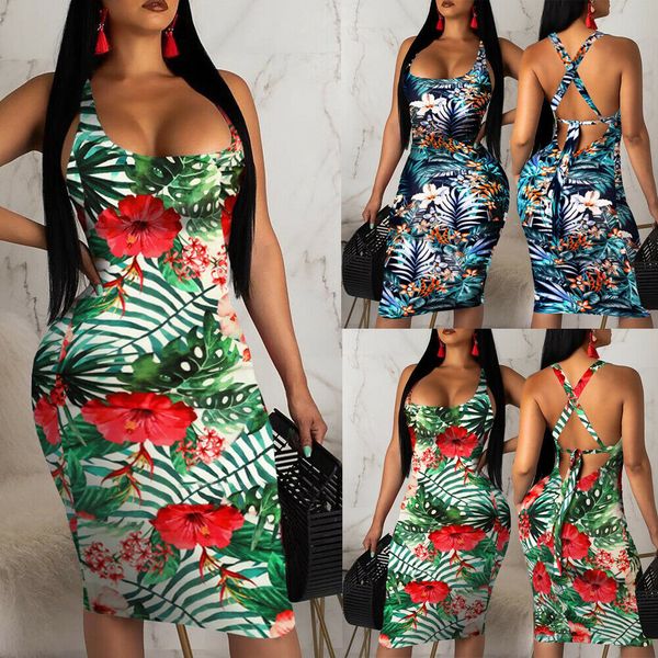 women summer bodycon sleeveless evening party dresses ladies skinny club floral backles midi dress, Black;gray
women summer bodycon sleeveless evening party dresses ladies skinny club floral backles midi dress, Black;gray